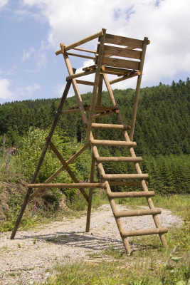 Echelle daffût fixe autoportante Cerf H. 4m00