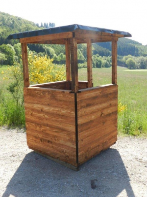 Cabine Mirador ouverte avec plancher Forêt