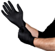 Gant de protection noir en caoutchouc nitrile, taille XL