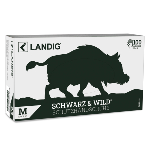 Gant de protection noir en caoutchouc nitrile, taille XL