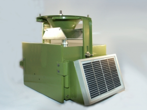 Moteur pour agrainoir avec programmateur et capteur solaire
