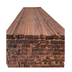 Chevron en bois brut sapin/épicéa traité autoclave brun 400x4x6 cm